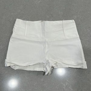 Wet Seal White High Waisted Shorts
